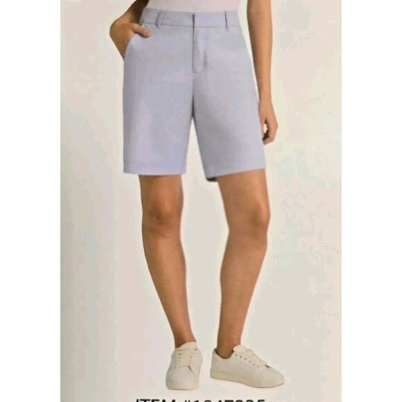 Matty M Women's Size L Shorts Light Blue Chino Bermuda - Picture 1 of 5